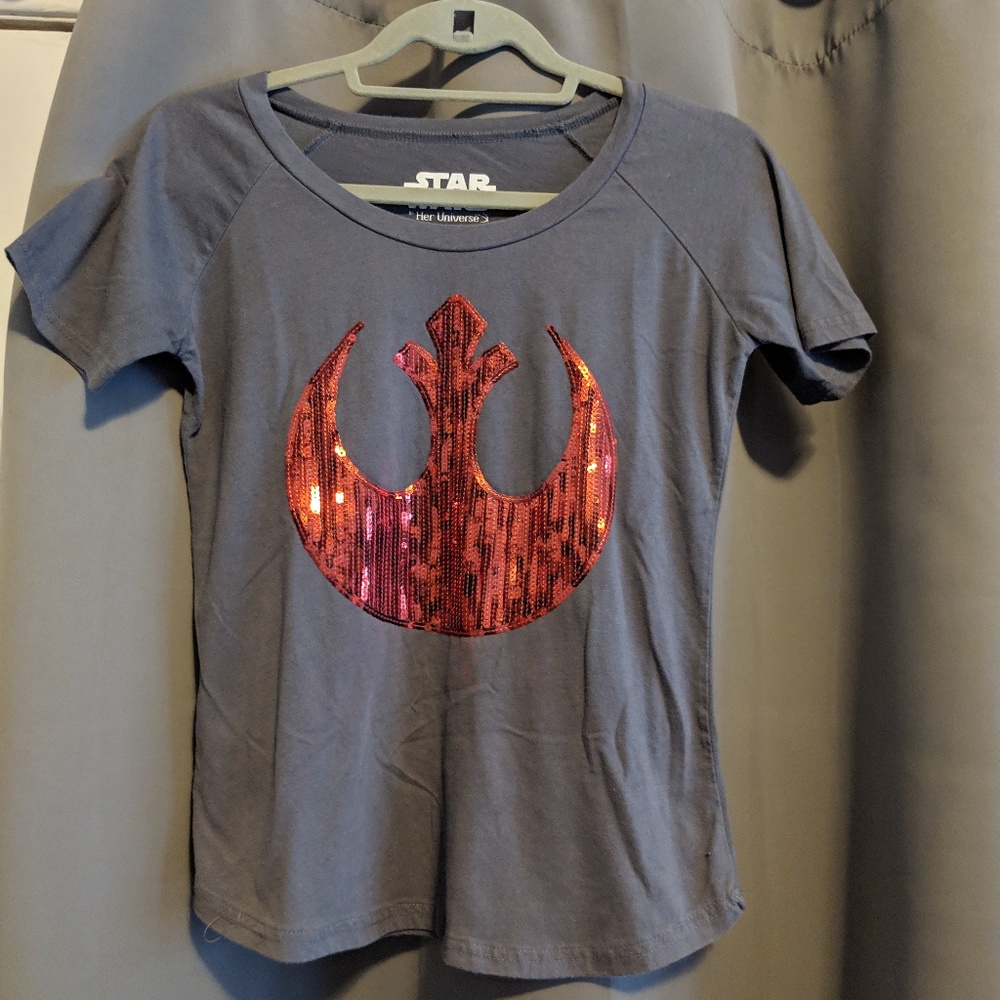 Her Universe Rebellion sequined shirt